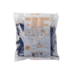 t.b.t. Profili per piastrelle: Ausilio di livellamento blu per la posa di piastrelle in sacchetto.