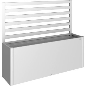 Biohort grigliato per aiuola rialzata, alto 91 cm, argento-metallizzato, per la crescita delle piante.