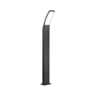 Paletto LED da esterno Intec Sail in alluminio antracite h 90 cm