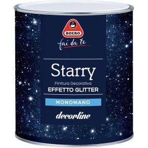 Pittura Boero Starry, pittura effetto decorativo con glitter.