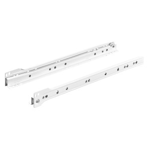 Guide per cassetti bianche per mobili, guide di scorrimento per cassetti.