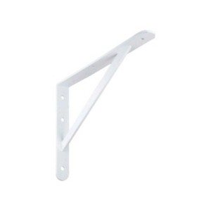 Reggimensola in acciaio 210x300x30x4 mm bianco opaco