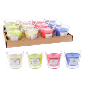 t.b.t. Set di candele profumate e lumini in vari colori.