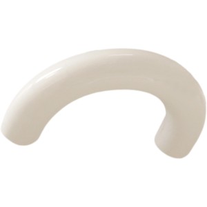 Maniglia per mobili a forma di U color crema per armadi e cassetti.