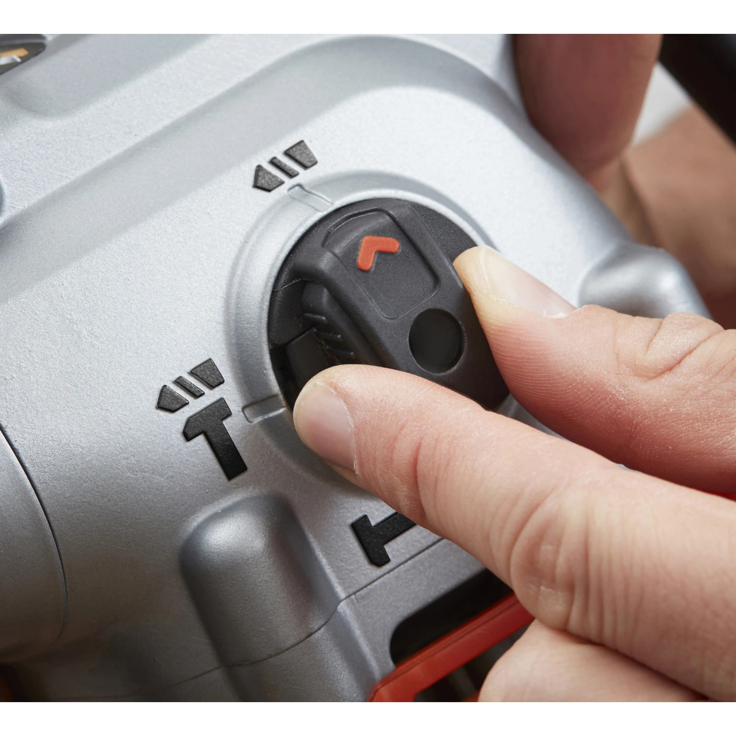 Dettaglio: Trapano a percussione Black+Decker BEHS03K, impostazione della modalità di funzione.