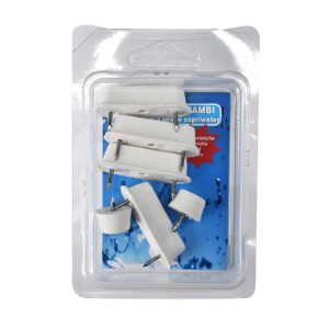 Accessori WC t.b.t.: Set di fissaggio bianchi con perni in blister.