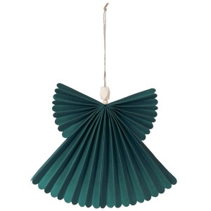 Pendaglio in carta angelo verde scuro 22,5 cm