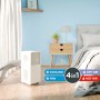 Condizionatore portatile KGM 12000-58 in camera da letto, con funzione di raffreddamento, riscaldamento e deumidificazione.