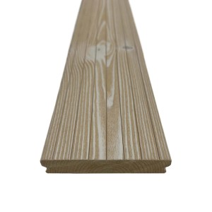 Piastrelle da esterno doga Thermowood clip sistem  bianco 118x210 cm