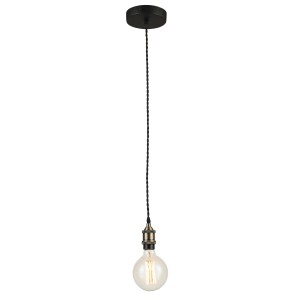 Plafoniera vintage color rame di Luce Design con attacco E27.