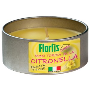 Candela alla citronella in contenitore di metallo, Antizanzare per repellente per insetti.