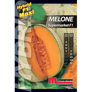 Confezione di semi di melone "Supermarket F1" di Magnani Sementi. Ideale per coltivare ortaggi nel proprio giardino.