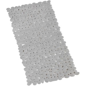 Tappetino per vasca Wenko Paradise Taupe, 71x36 cm, in plastica con struttura antiscivolo e ventose.