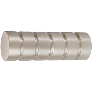 Terminale per bastone per tenda Mydeco Rillcube in acciaio inox per aste da 2 cm.