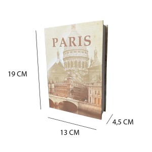 t.b.t. Cassaforte a libro con design Parigi, ideale per custodire oggetti di valore. Casseforti.