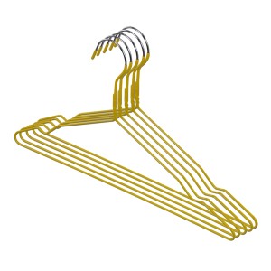 Grucce gialle per armadio, set da 5.