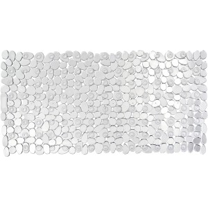 Tappetino per vasca trasparente Wenko Paradise con ventose, 71x36 cm.