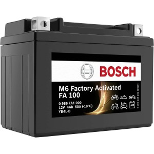 Batteria moto Bosch GEL, 4 Ah, 50 A, senza manutenzione e a prova di perdite.