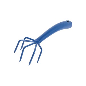 Zappa da giardino blu LUX Classic in acciaio per smuovere il terreno.