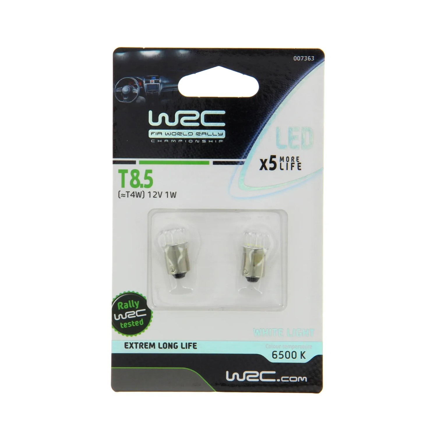 Lampadina H4 Auto WRC Lampadine H4 Xenon Blue Light - 2 Pezzi Per Fari Auto 60/55W Luce Blu Tipo Daylight