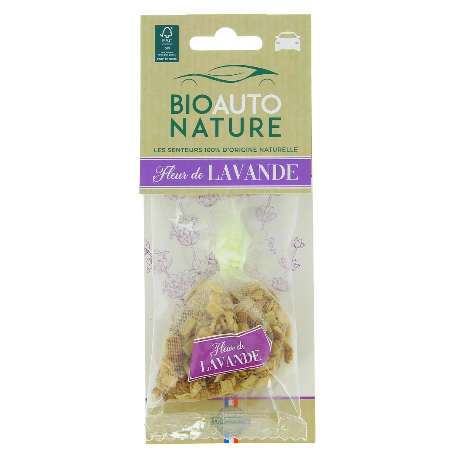 t.b.t. Profumatore auto lavanda in sacchetto, per un profumo gradevole in auto.