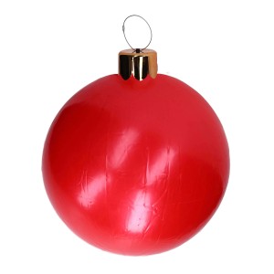 Pallina di Natale in plastica gonfiabile rossa Ø65 cm