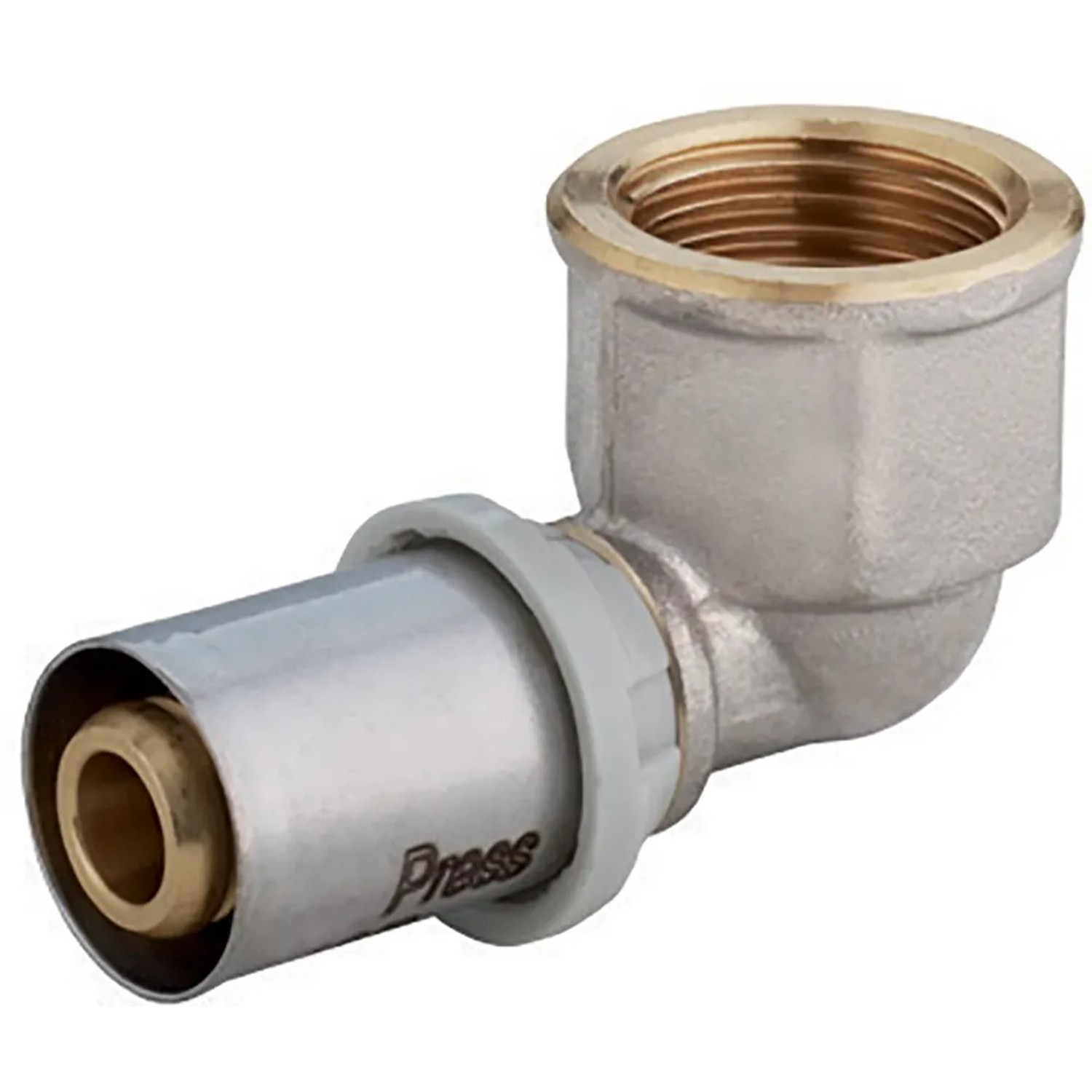 Tee A Pressare Per Tubo Multistrato 16 X 1/2 F X 16 – Raccordo In Ottone Per Impianti Idraulici, Compatibile Con Qualsiasi Marca