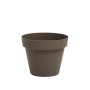 Vaso plastica riciclata Ø 14 cm beige scuro