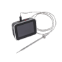 Weber Smart Hub display base station nero-argento con sonda di temperatura per utensili grill.