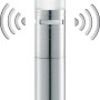 Lampada da giardino a LED Steinel GL60 in acciaio inox con sensore di movimento.