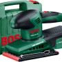 Levigatrice orbitale Bosch PSS 200 AC con valigetta, ideale per levigare legno e metallo.