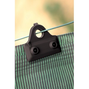 t.b.t. per fissare velli o reti da giardino a fili.