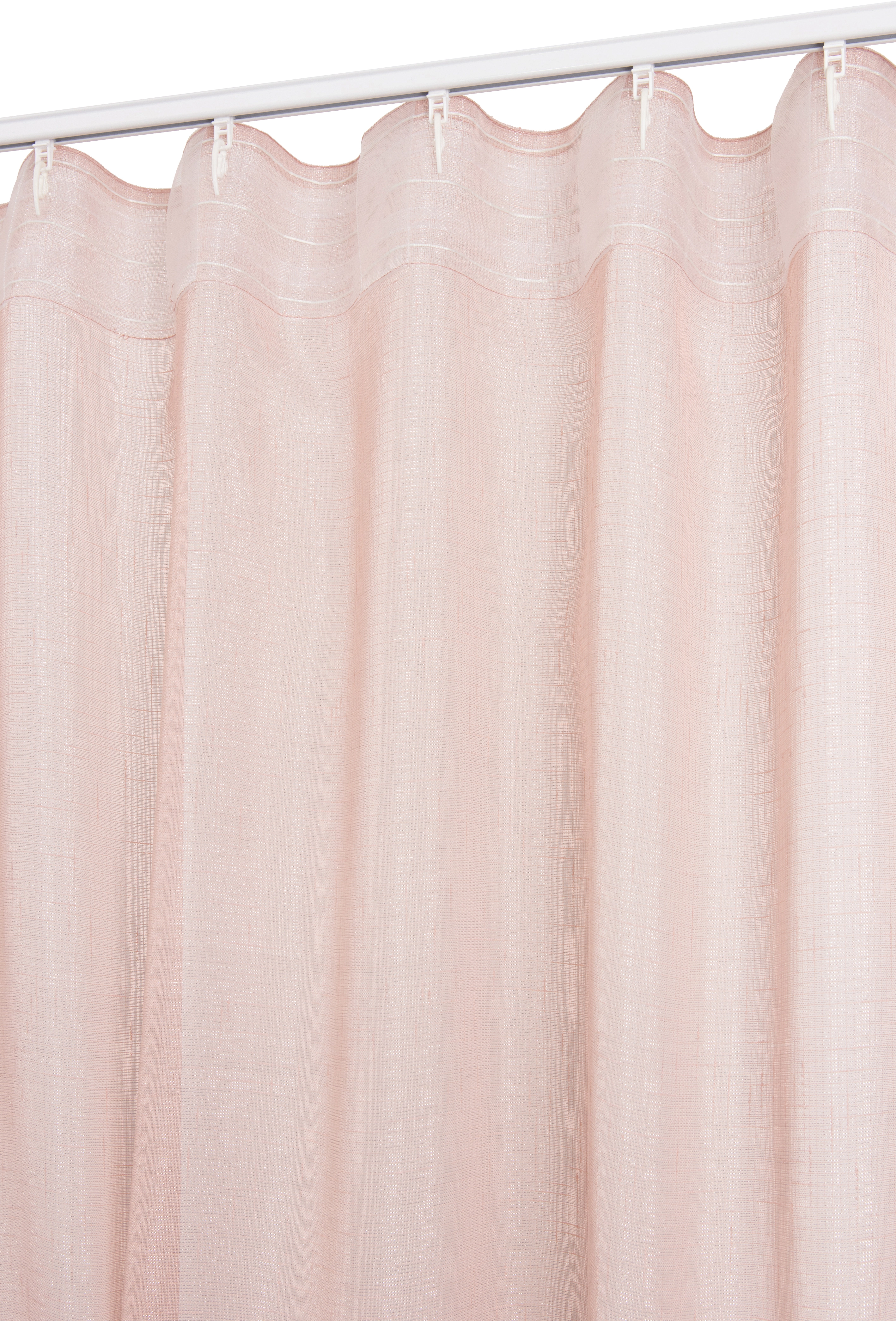 Tenda arredo Elaura L.135xH.300 cm, rosa chiaro