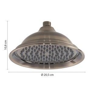 t.b.t. Soffione doccia color ottone, diametro 20,5 cm.