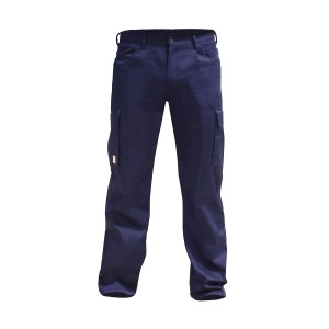 Pantaloni da lavoro blu t.b.t. con tasche cargo da uomo.
