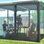 Tenda zanzariera per pergola bioclimatica 3630 antracite H231xL300xP360 cm