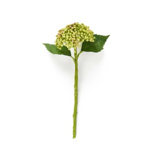 Ortensia finta in boccioli in plastica H32 cm verde