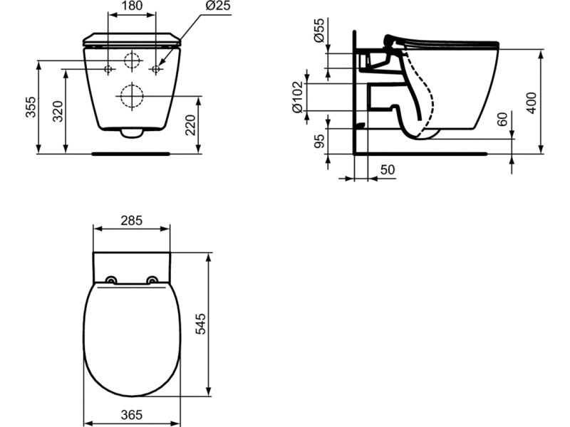 Smart vaso sospeso