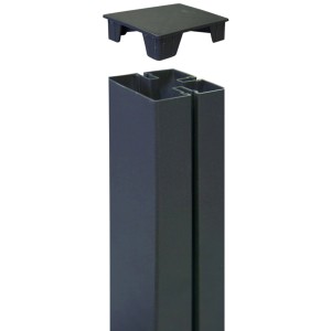 Palo con cappuccio per tutori e recinzioni.