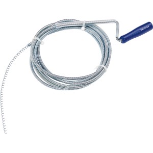 Serpente sturatubi LUX Classic, 3 m di lunghezza, con manico blu per tubi da 10-30 mm