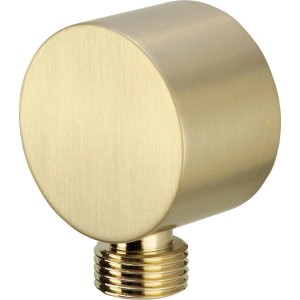 Connettore angolato flessibile rotondo Idrostile oro spazzolato