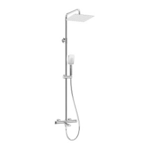 Colonna doccia miscelatore vasca termostatico Idrostile 250x250 mm cromo