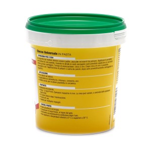 Secchio di stucco universale giallo con coperchio verde. Ideale per interni ed esterni.