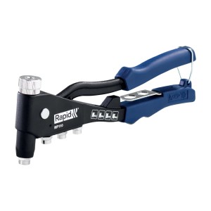 Pinza per rivetti Rapid RP110, blu-nera, per rivettatura precisa.