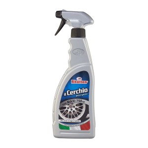 Detergente per cerchi Rhütten in flacone spray da 750ml per la cura dell'auto.