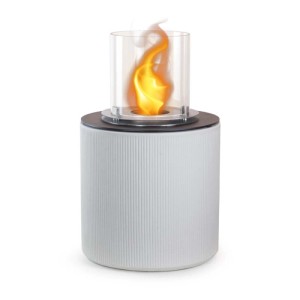 Camino a bioetanolo giardino Divina Fire Modigliani 3,4 kW Ø36xH56 cm bianco p.