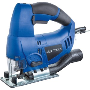 Seghetto alternativo LUX STS-550/65 blu con impugnatura morbida e supporto lama in metallo.