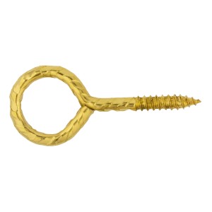Gancio a vite dorato per Set di ganci e occhielli.