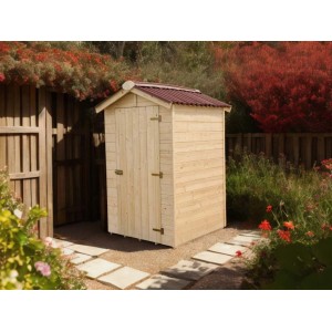 Casetta da giardino in legno sp 16 mm H203xL136xP146 cm