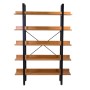 Scaffale in metallo e legno Achille 5 ripiani 120x28x171 cm_4